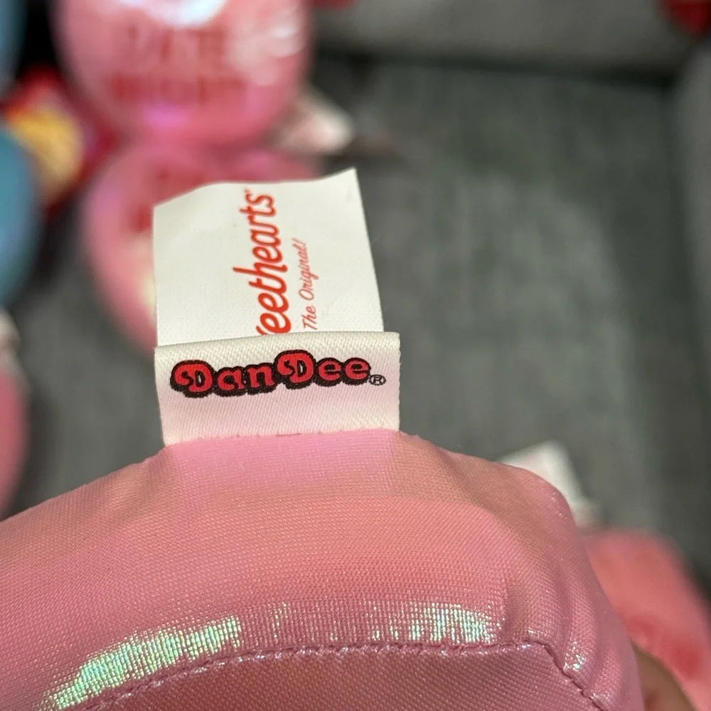 Sweetheart Heart Backpack Clip Memory Foam.Yellow/Pink/Blue/Purple (price per 2)